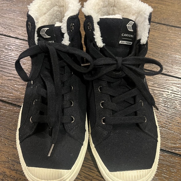 Cariuma Shoes - Cariuma Black OCA Therma High Shearling Lined Boots